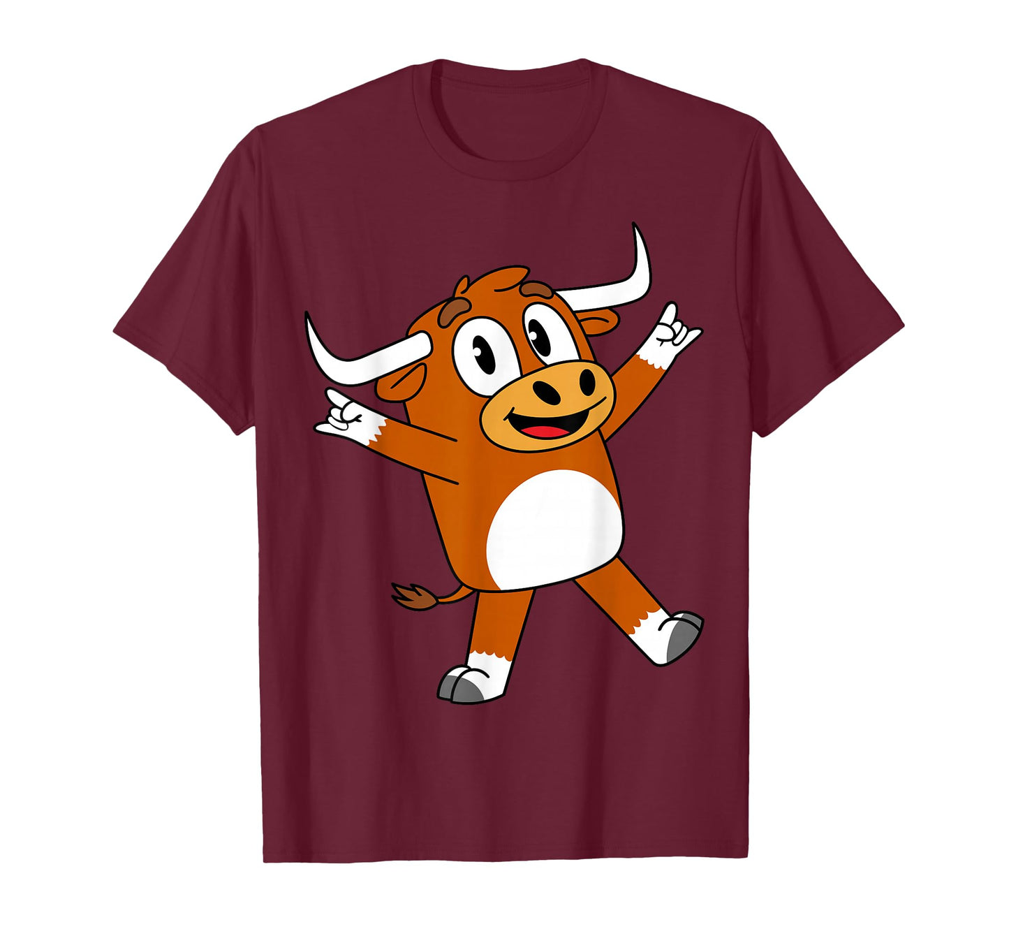 Funny Cartoon Bull for Youth Toddler Kids Boys Girls T-Shirt