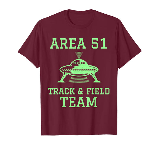 Funny Area 51 Track and Field Team Storm Runners UFO T-Shirt