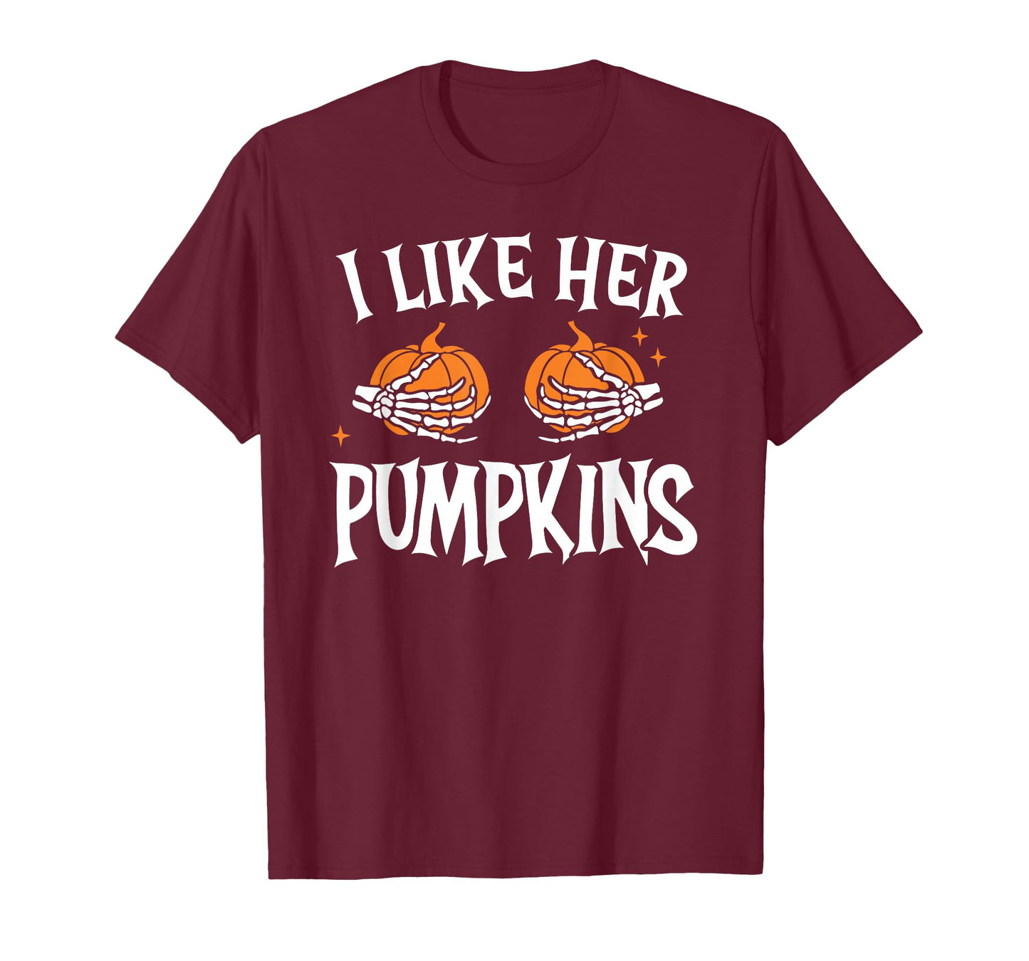 I Like Her Pumpkins I Like His Broomstick Halloween Couple T-Shirt