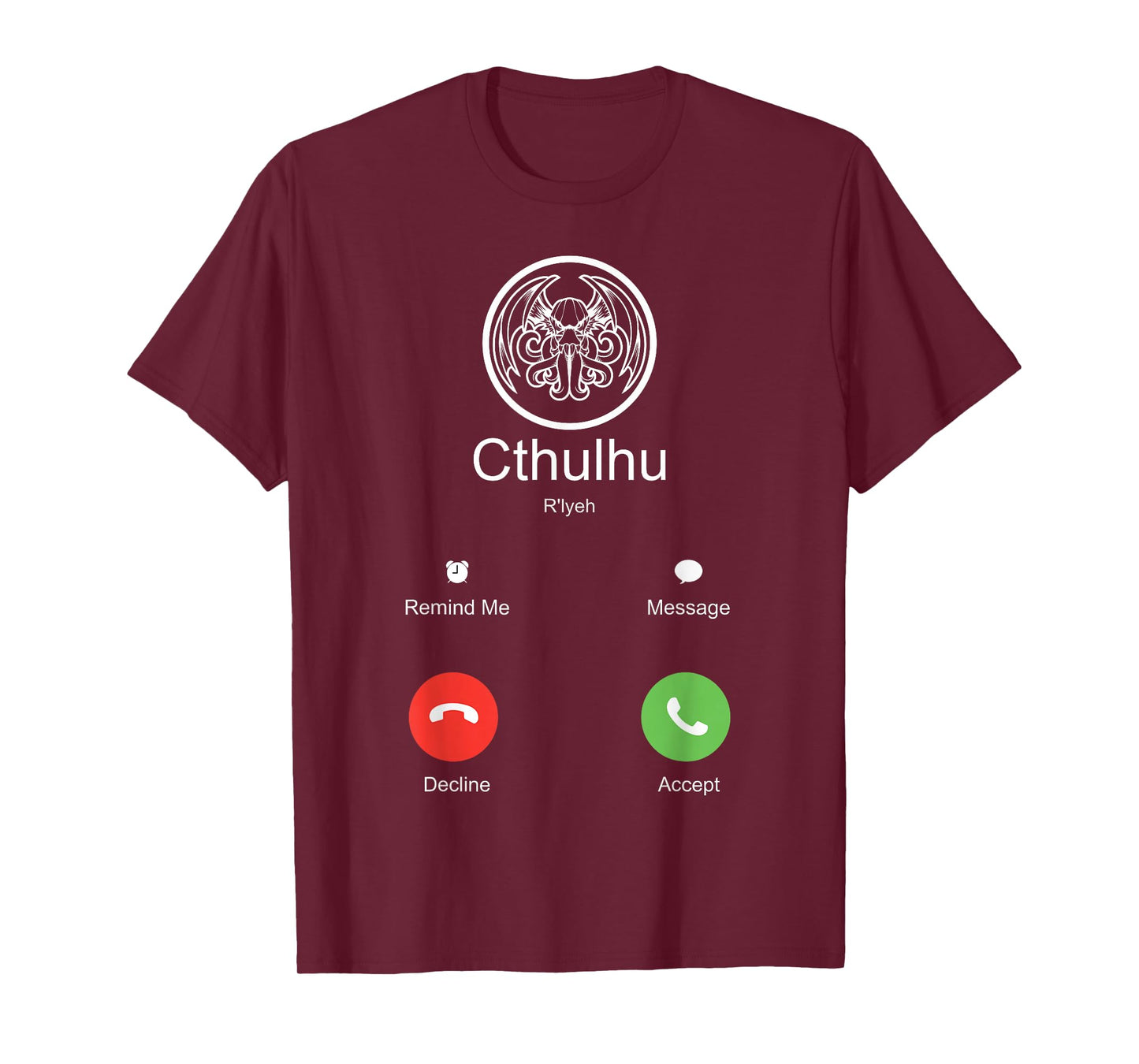 Death Call of Cthulhu Monster Mythos Goth Cthulhu T-Shirt