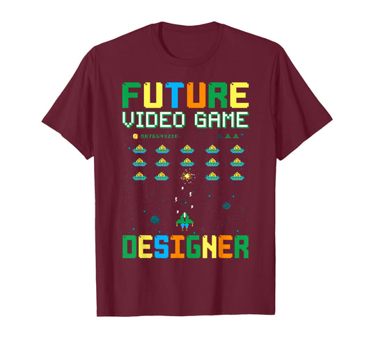 Future Video Game Designer For Kids, Game Developer T-Shirt