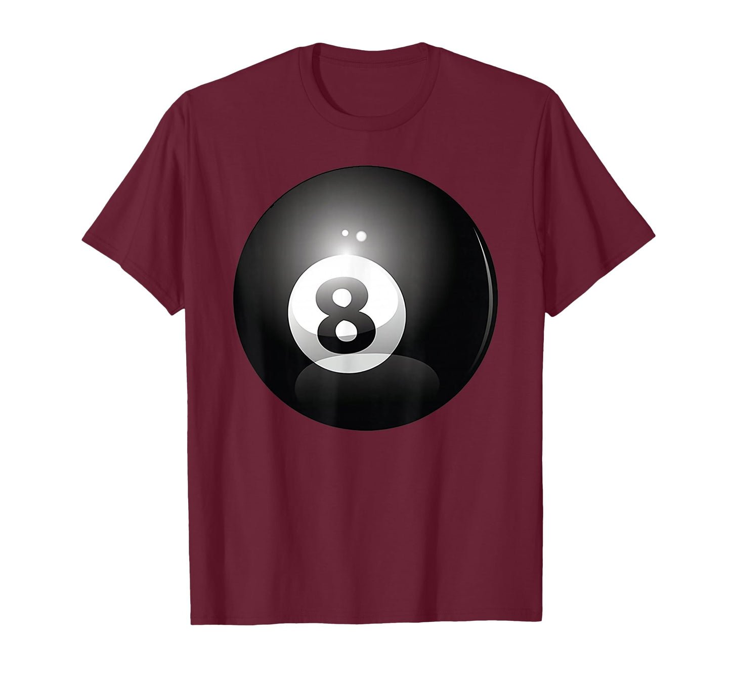 8 Ball Billiards Pool Player Eight Ball Lucky 8 T-Shirt