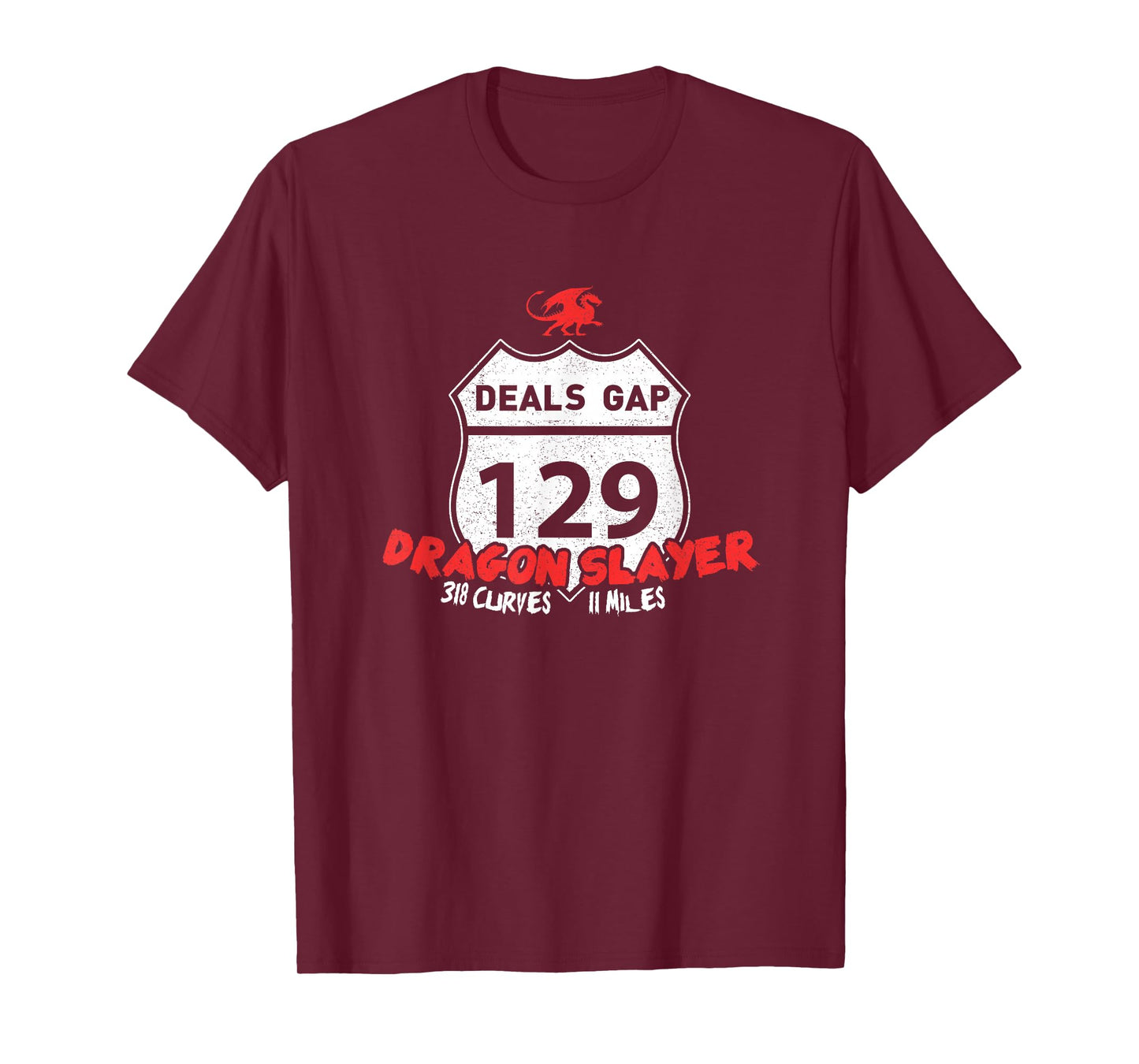 Tail of The Dragon US 129 "Dragon Slayer Motorcycle Shirt T-Shirt