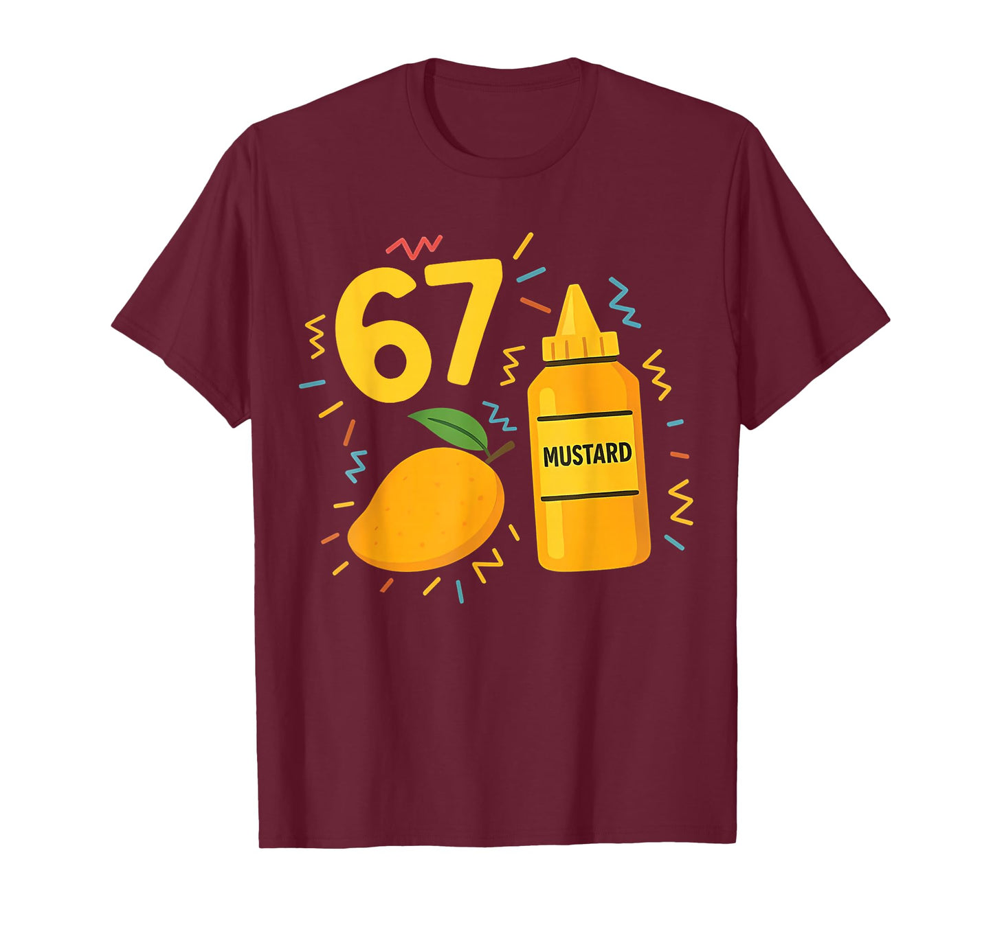 6 7 Six Seven Mangos and Mustard Funny Trending Meme T-Shirt