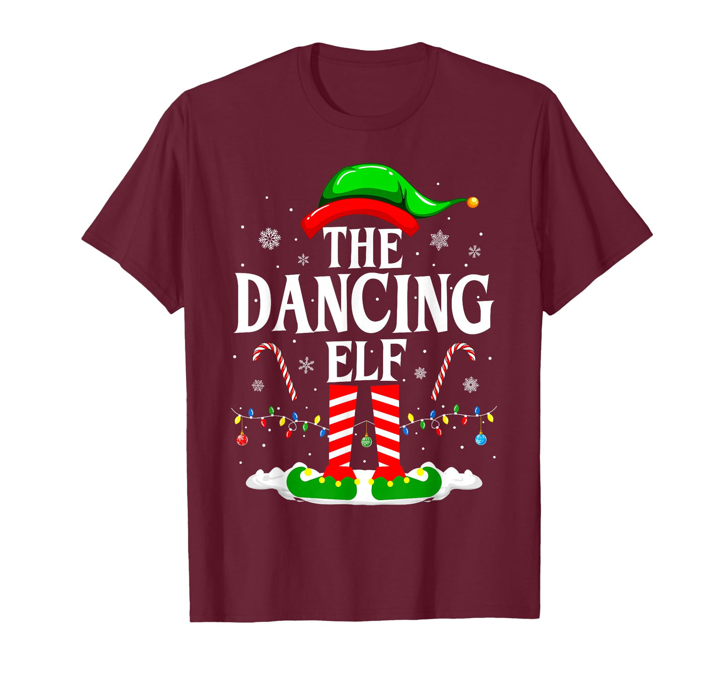 The Dancing Elf Xmas Funny Family Matching Group Christmas T-Shirt