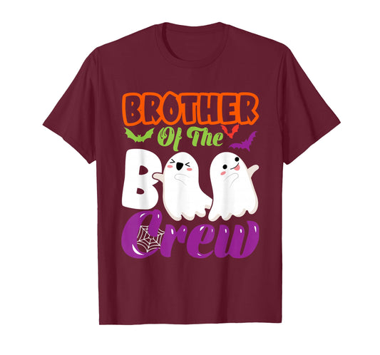 Brother Of Boo Halloween Crew Costume Boo Ghost Lover Family T-Shirt