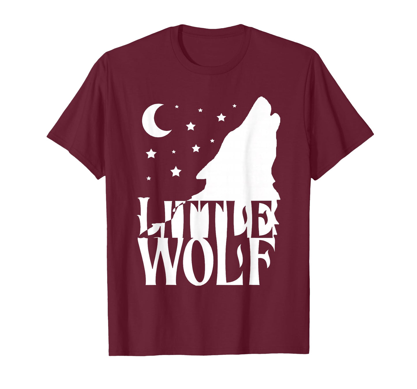 Little Wolf Gift Matching Family Tribe Wolves Moon T-Shirt