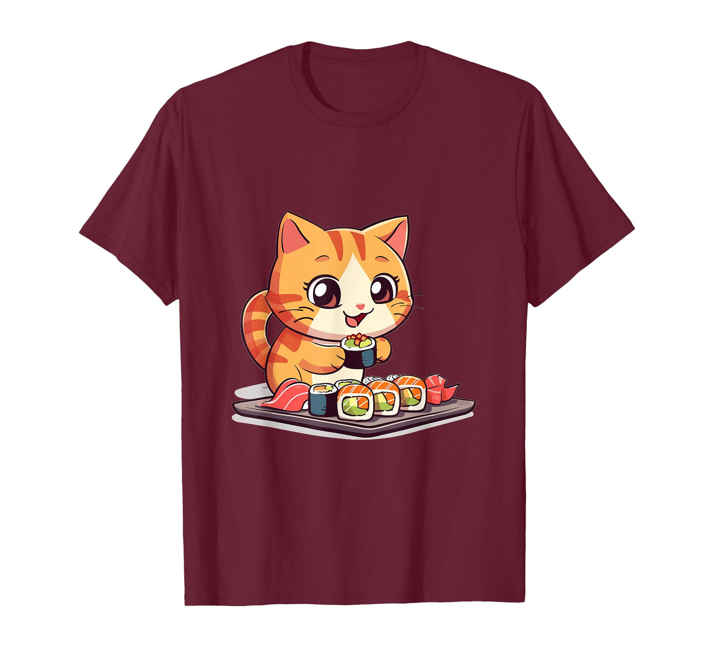 Cats and Sushi Japanese Food Kitten Kawaii Anime T-Shirt