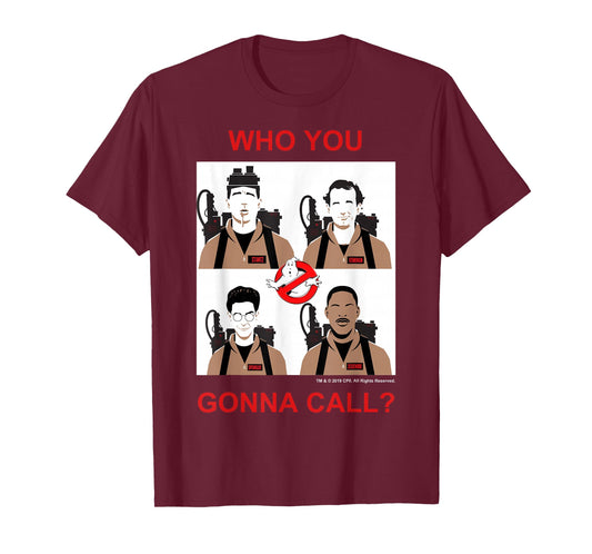 Ghostbusters Who You Gonna Call Group Shot Panels T-Shirt