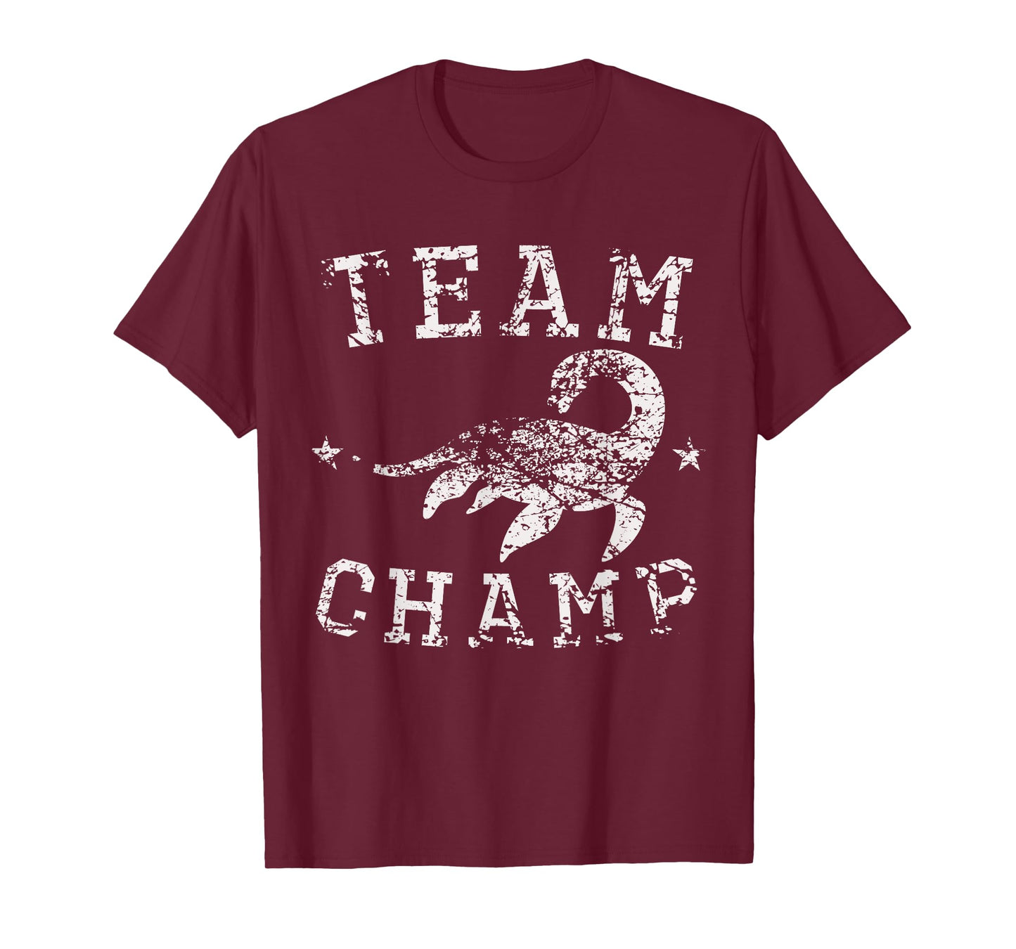 Vintage Team Champ Lake Champlain Monster Distressed T-Shirt T-Shirt