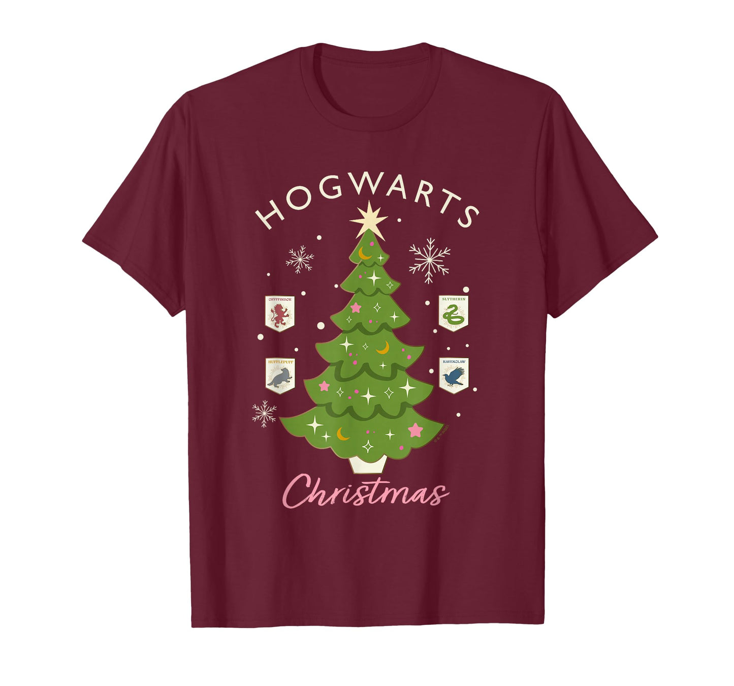 Harry Potter Hogwarts Christmas Tree T-Shirt