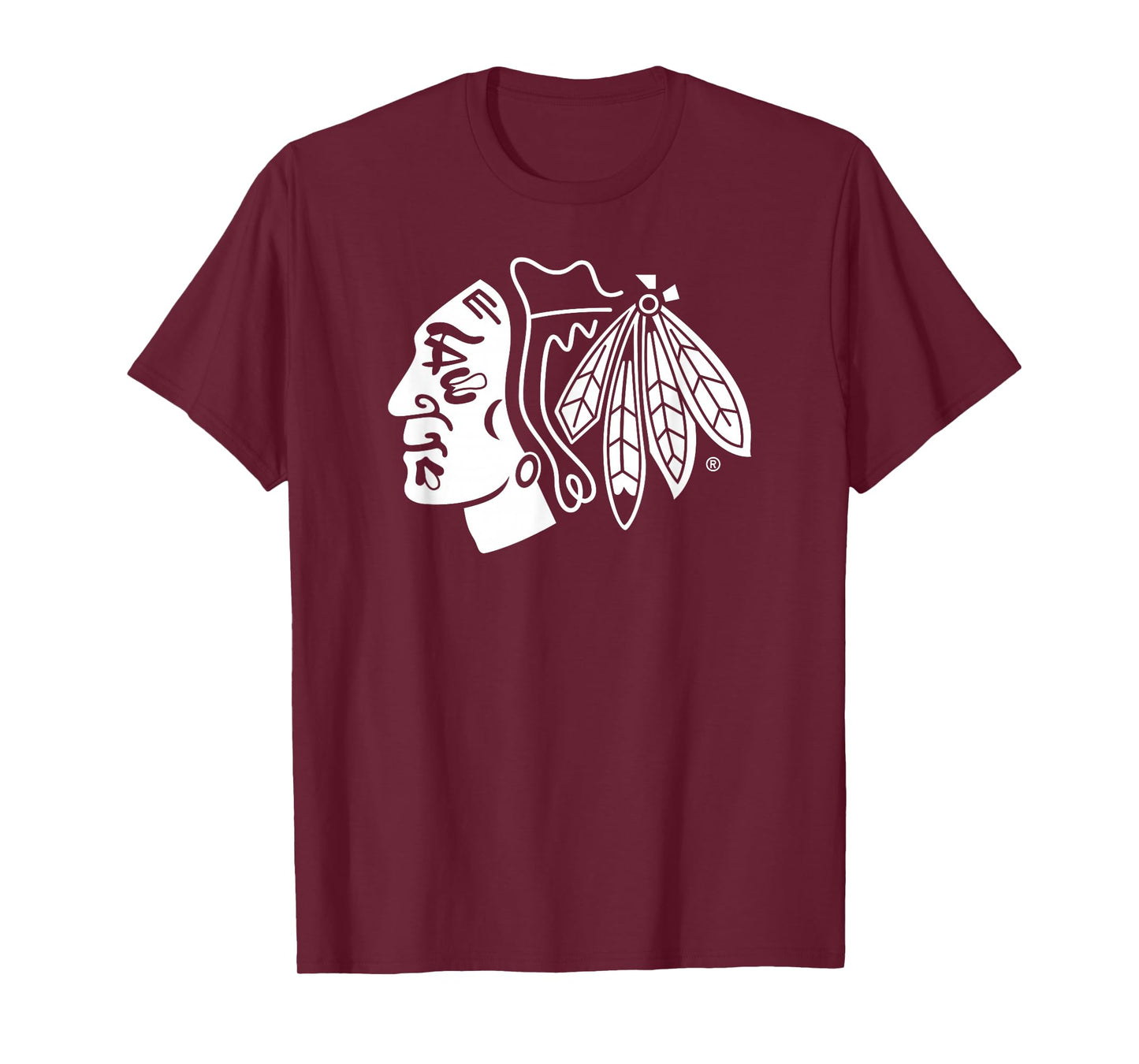 Chicago Blackhawks Two Tone Black NHL Officially Licensed T-Shirt