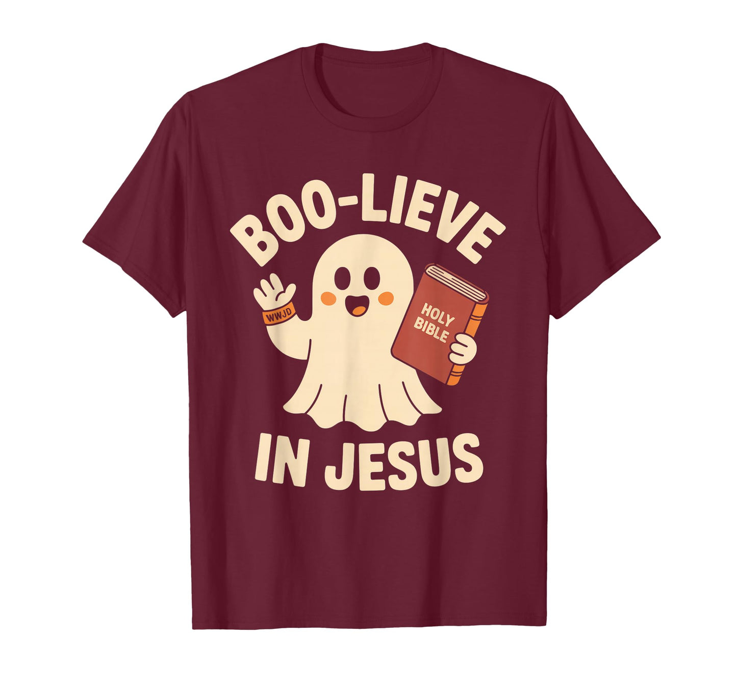 Boo-Lieve in Jesus - Christian Halloween Christianity T-Shirt
