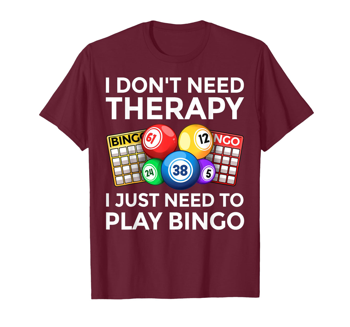 Funny Bingo Art For Men Women Casino Gambling Bingo Lovers T-Shirt