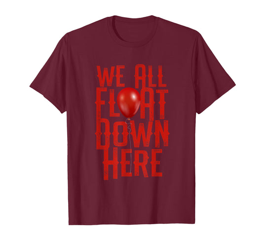 We All Float Down Scary Halloween Themed T-Shirt
