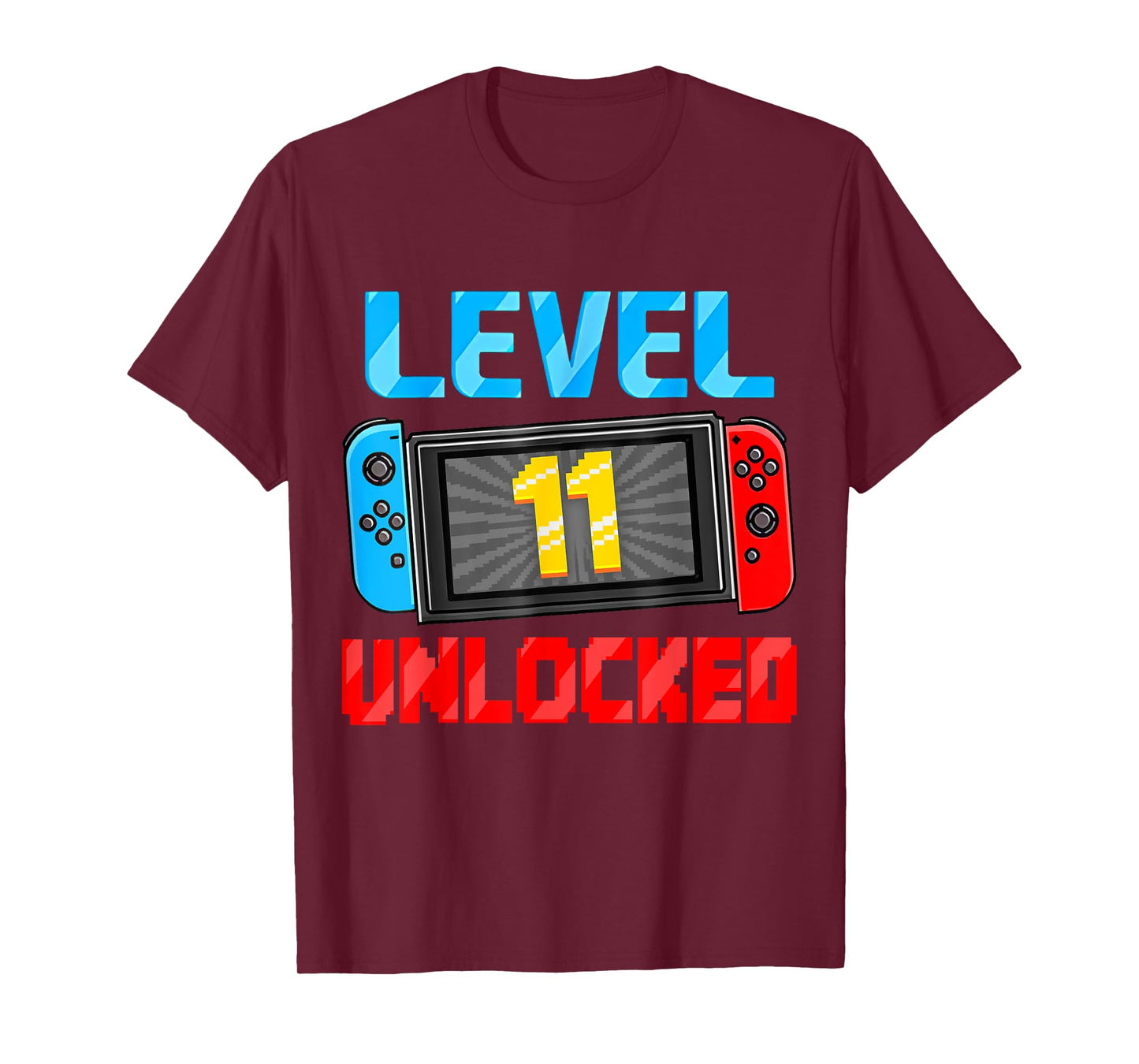 Level 11 Unlocked Gamer 11th Birthday Gift Video Game Boys T-Shirt