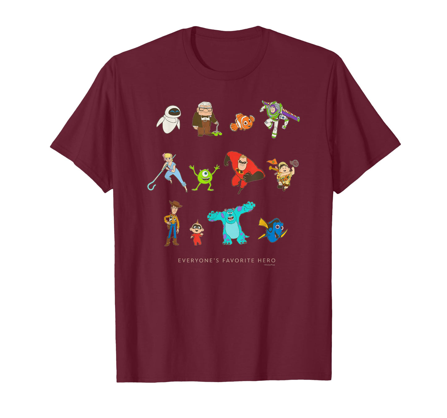 Disney and Pixar Character Everyone's Favorite Hero T-Shirt
