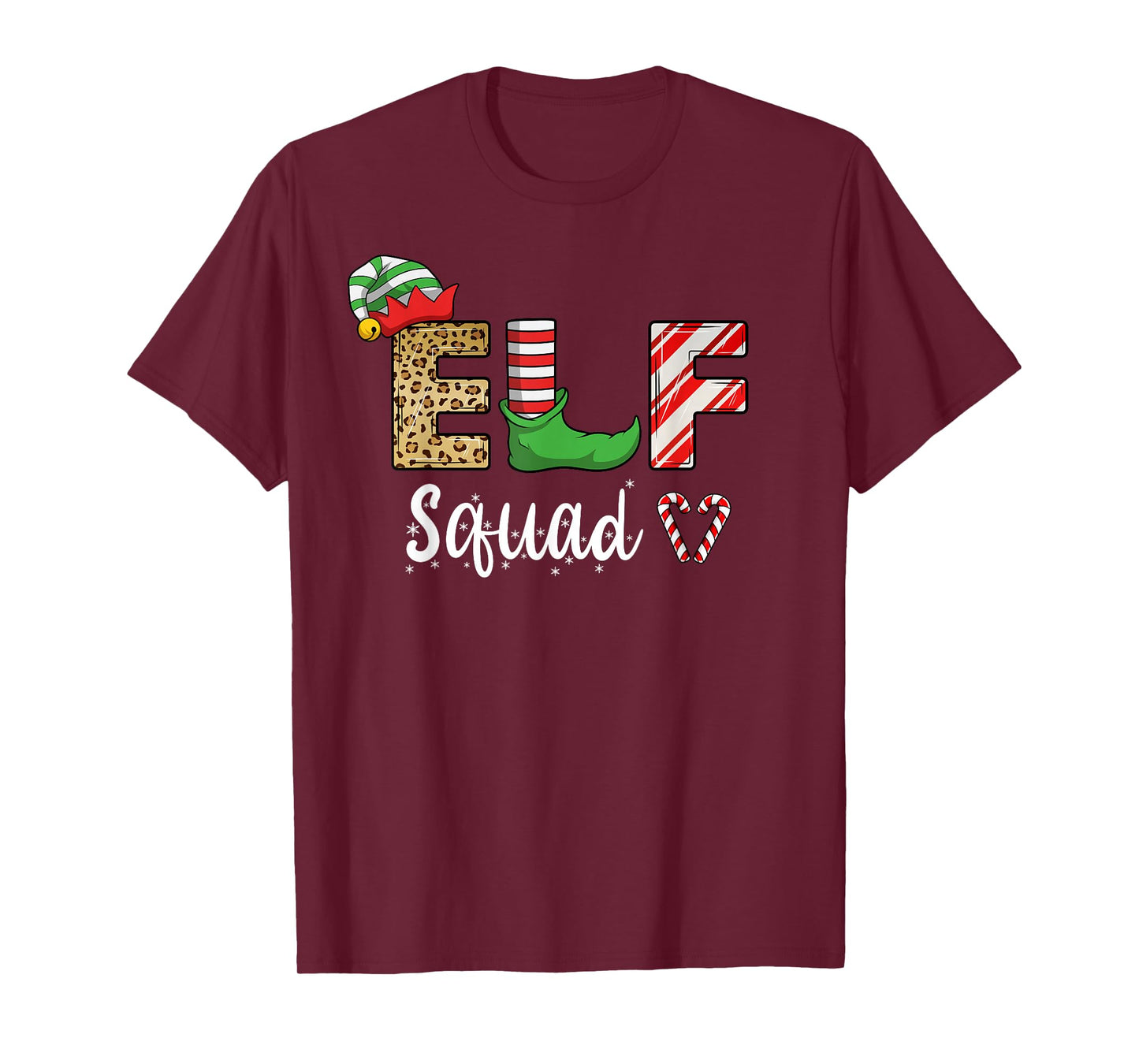 Elf Squad Christmas Matching Family Funny Elves Boys Girls T-Shirt
