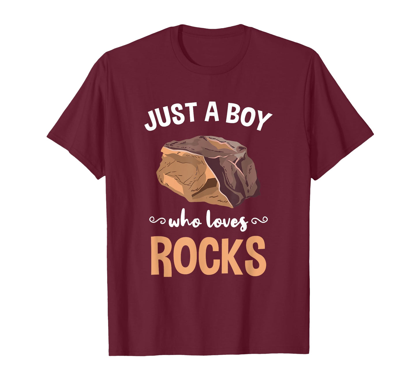 Just A Boy Who Loves Rocks Rock Collector T-Shirt