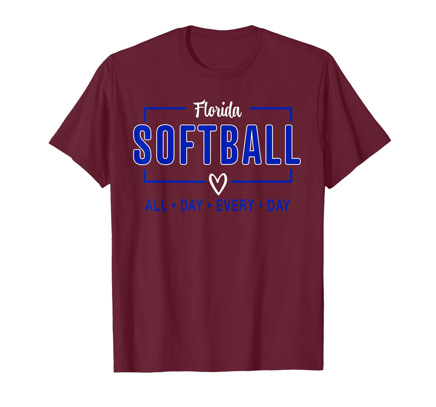 Florida Softball Vintage Mens Kids Team Retro Softball Fan T-Shirt