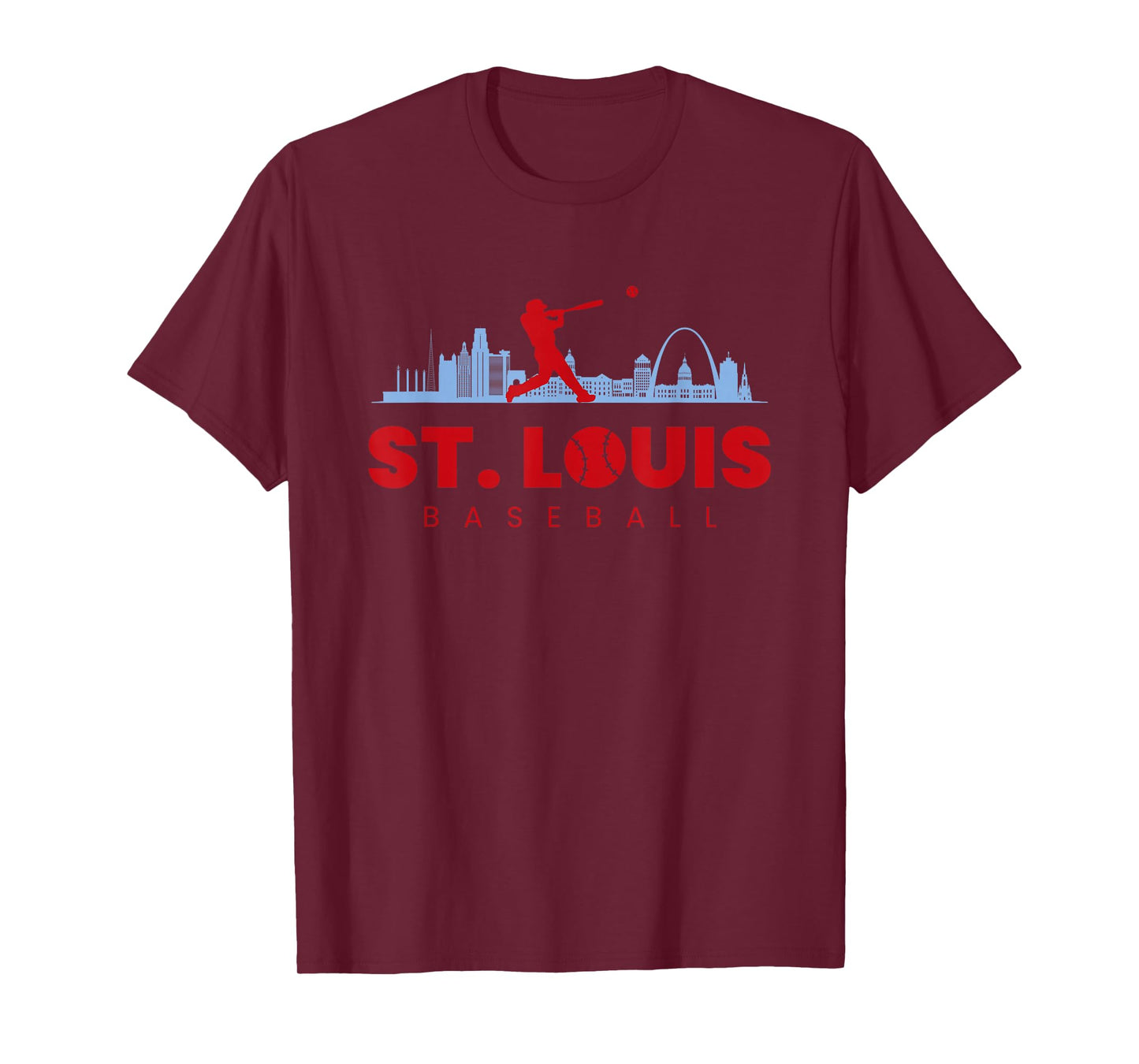 St Louis Baseball Vintage Minimalist Retro Baseball Lover T-Shirt