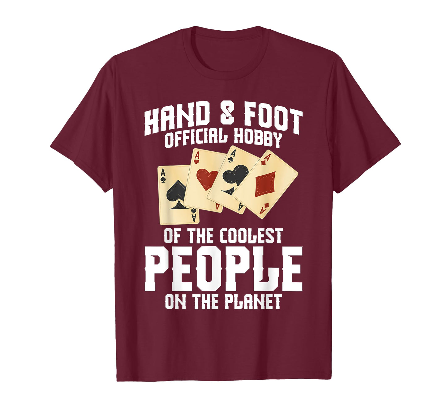 Hand&Foot Score Partner Card Game Set Player Hand and Foot T-Shirt