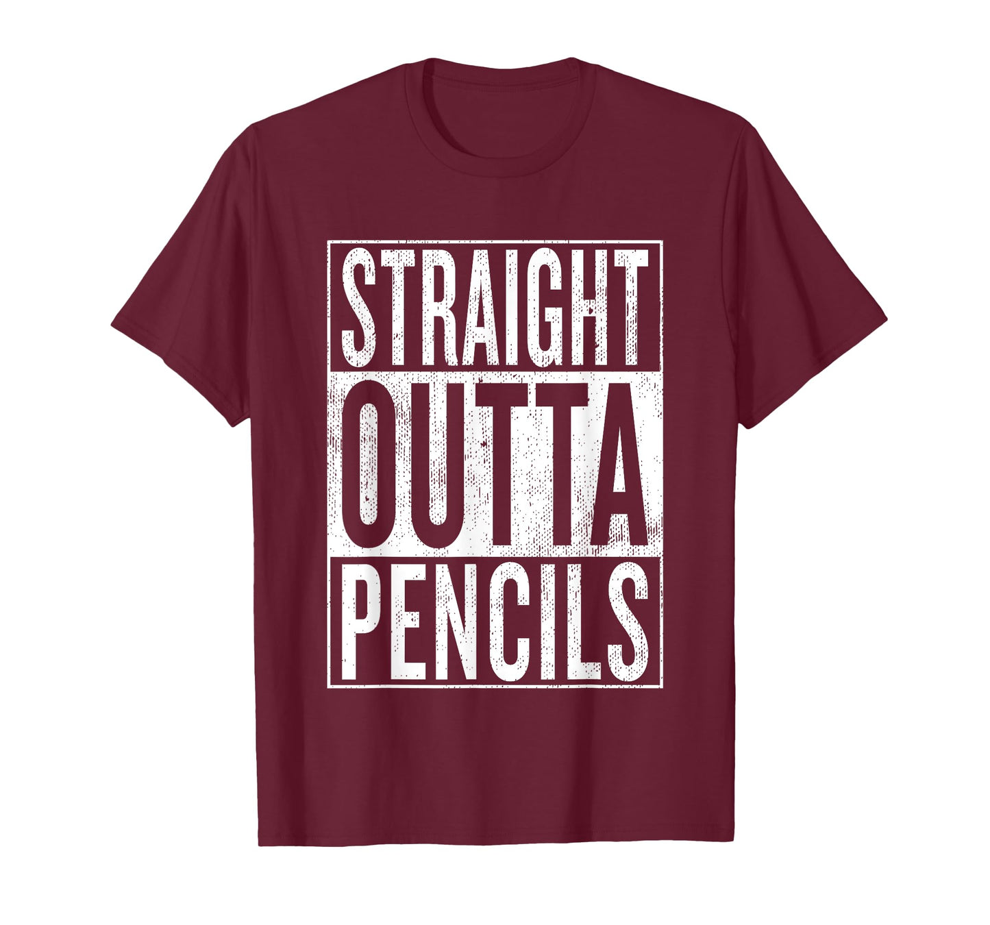 Straight Outta Pencils Vintage | Funny & Cool Teacher Shirt Men Women Girls Kids T-Shirt