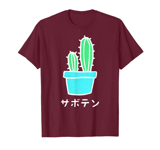 Japanese Art Print Harajuku Cactus Vaporwave Aesthetic T-Shirt