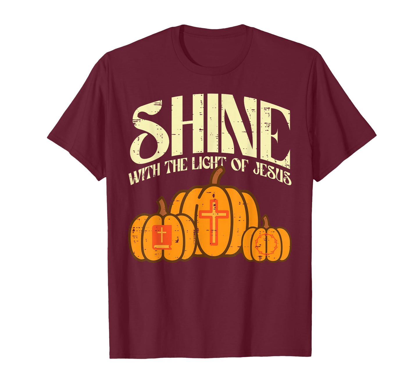 Halloween Shine Light Jesus Costume Christian Men Women Kids T-Shirt