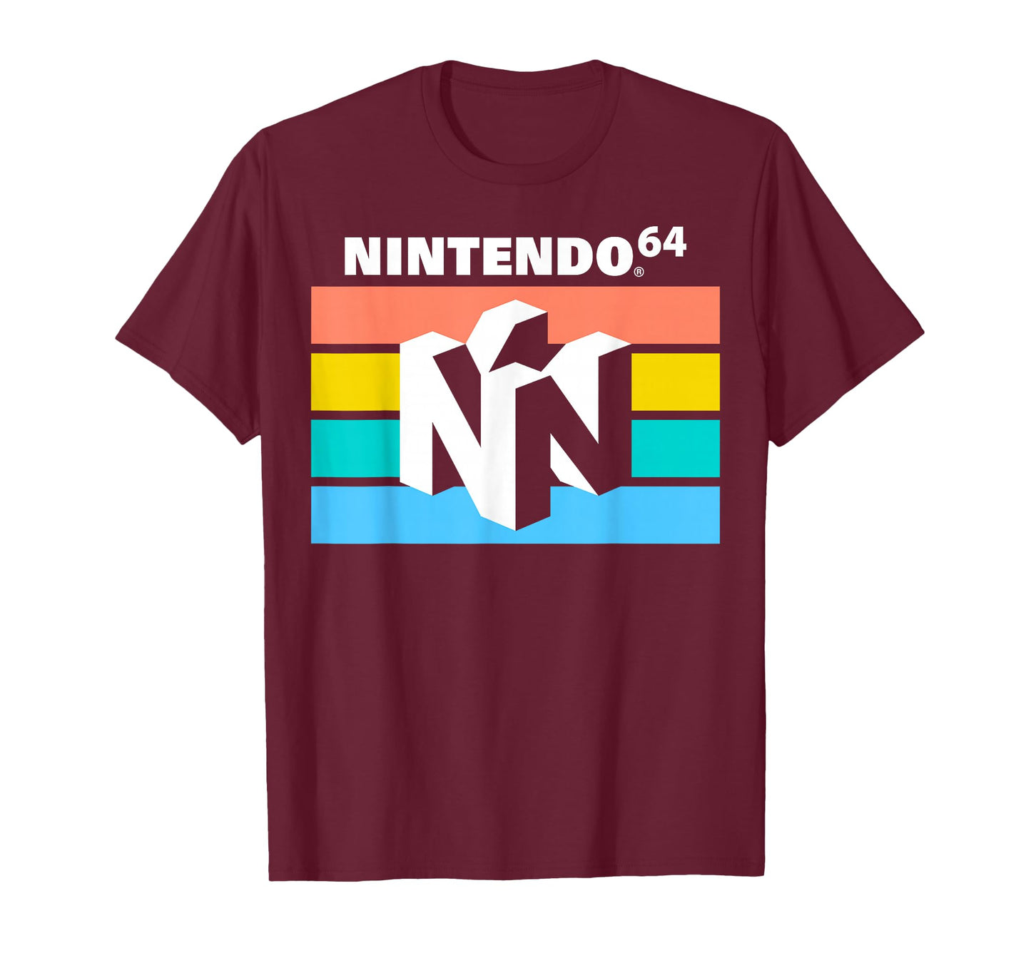 Nintendo Classic 64 Striped Logo T-Shirt