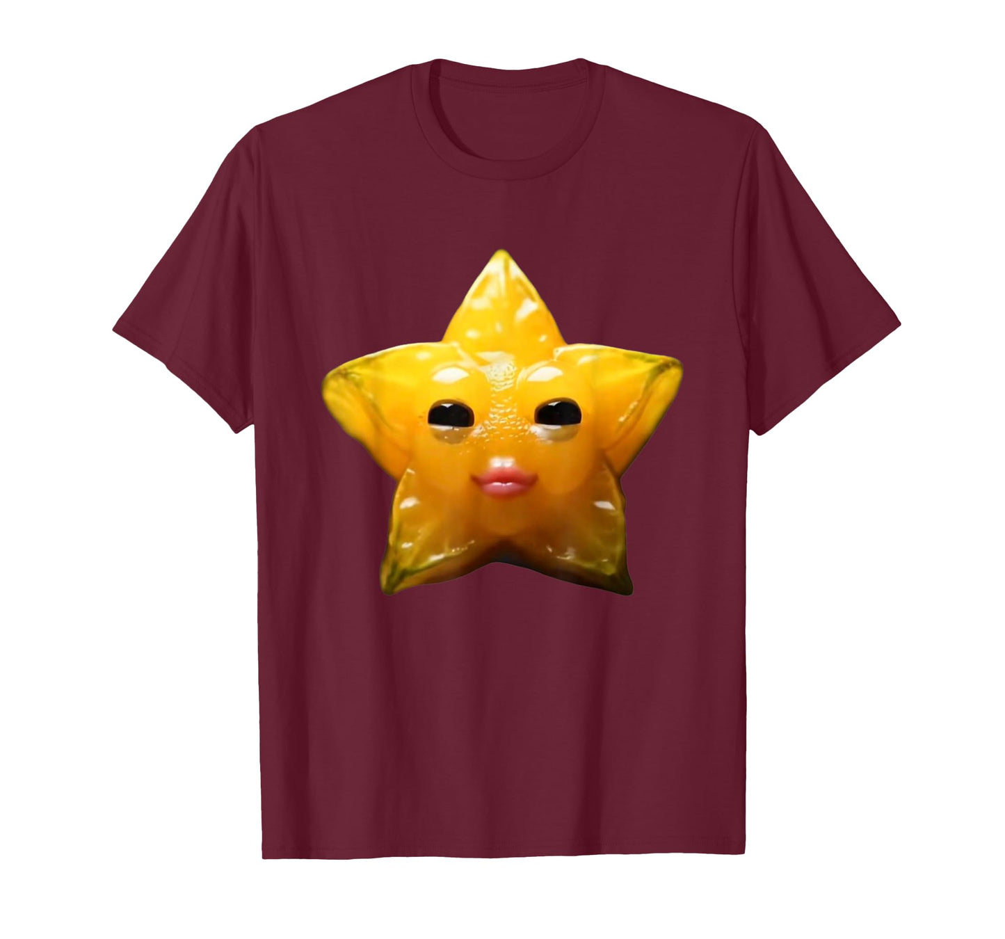 Niche Fruits Funny Ai Starfruit Monster gen z Brainrot Meme T-Shirt