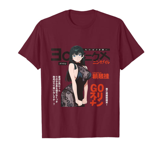 Waifu Sexy Anime Girl Model Cover Page Japanese Style T-Shirt