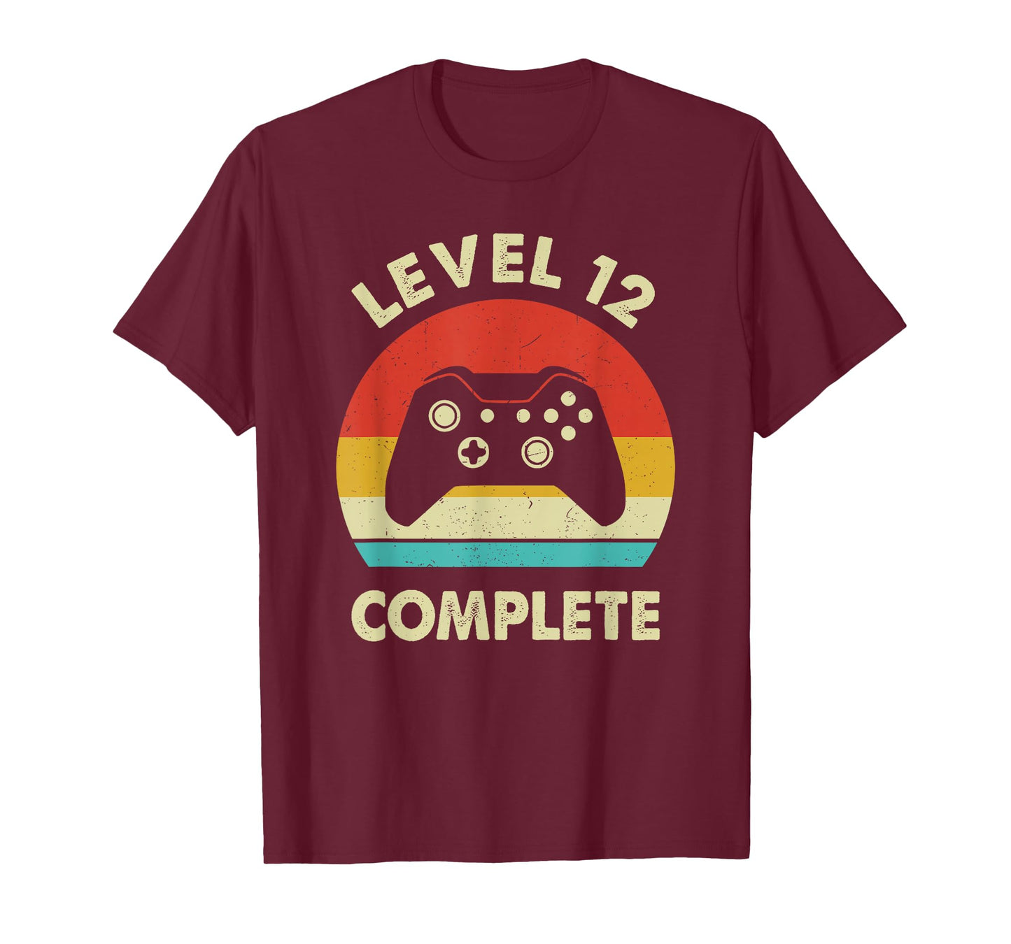 Level 12 Complete 12th Wedding Anniversary For Him Her Funny T-Shirt