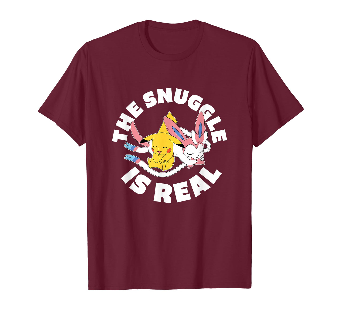 Pokémon - The Snuggle is Real Pikachu and Sylveon T-Shirt