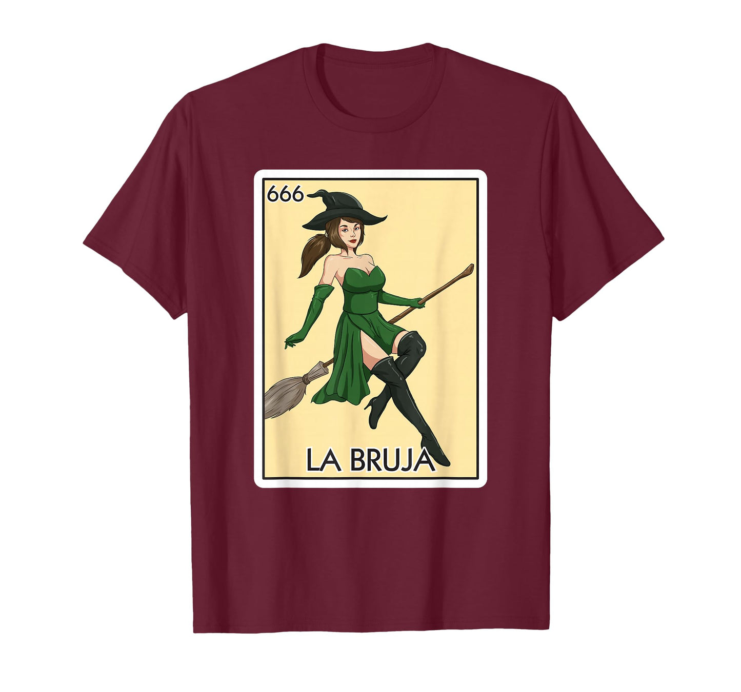 La Bruja The Witch Card Mexican Lottery Card La Bruja T-Shirt