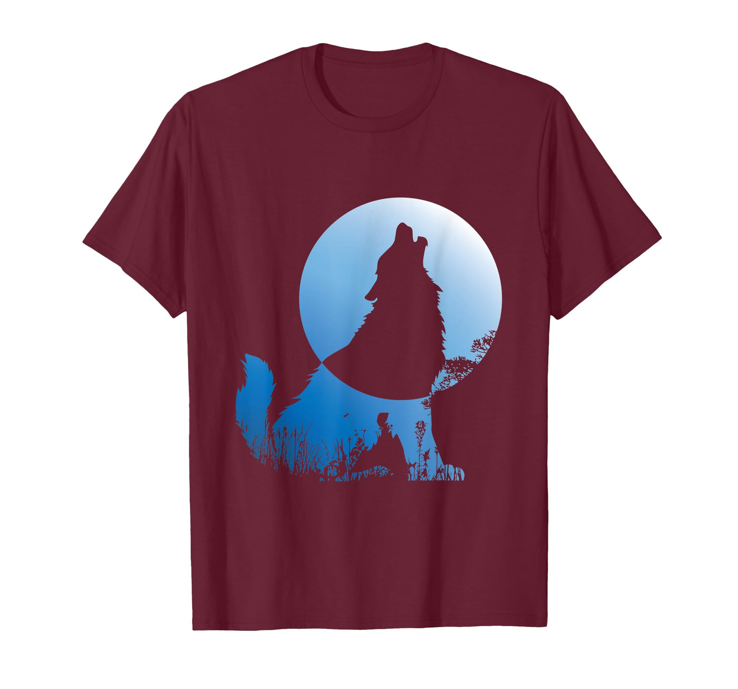 Wolf Silhouette Wolf Nature Lover T-Shirt