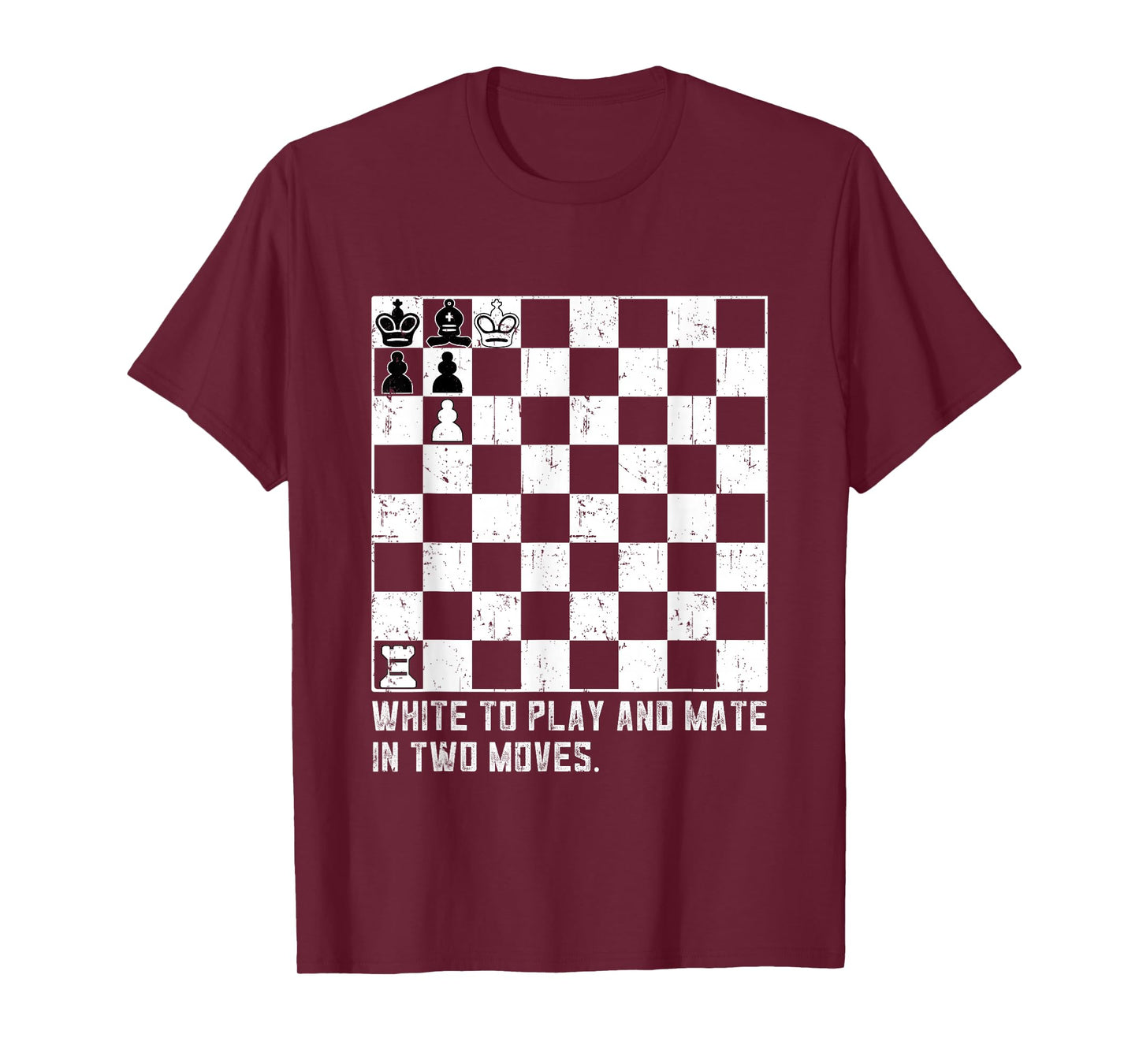 White to Play and Mate in Two Moves Chess Puzzle T-Shirt
