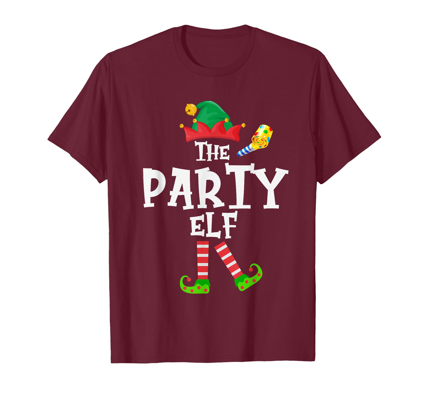 The Party Elf - Funny Matching Family Group Christmas T-Shirt