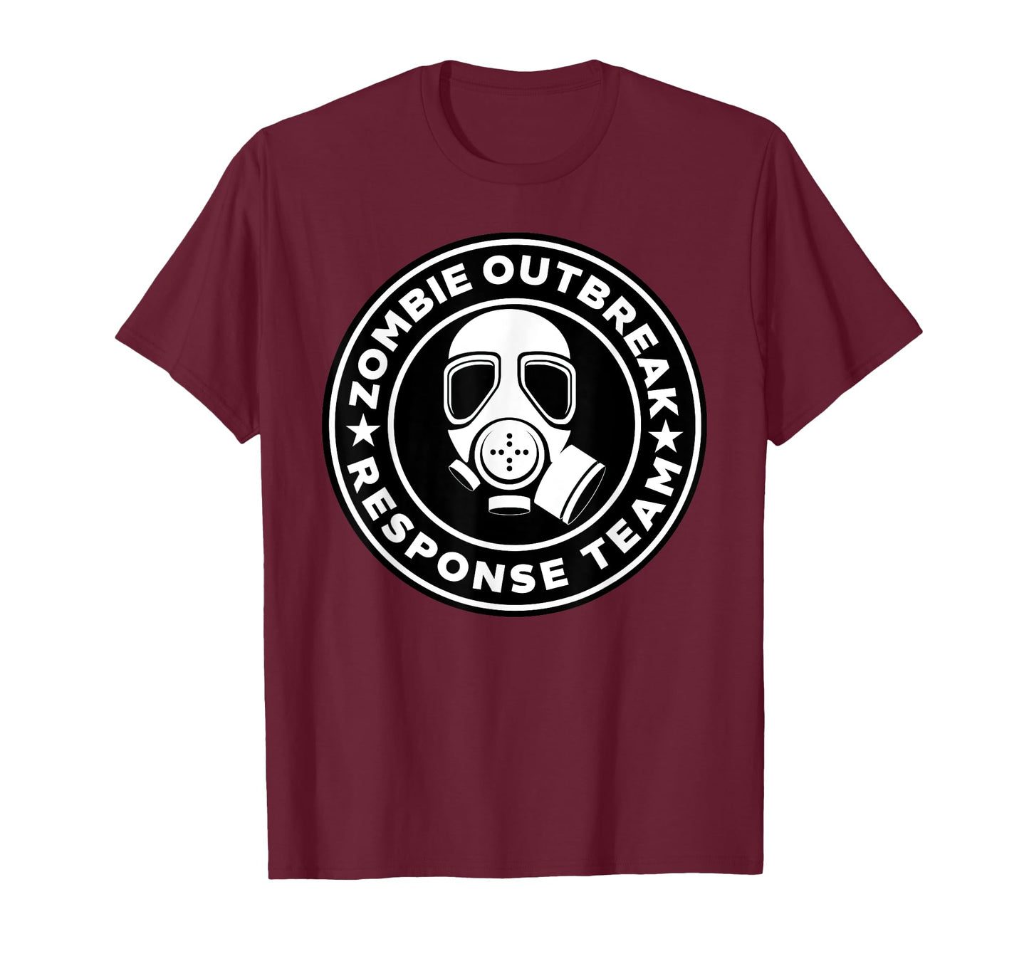 Zombie Outbreak Response Team Zombie Apocalypse Gas Mask T-Shirt