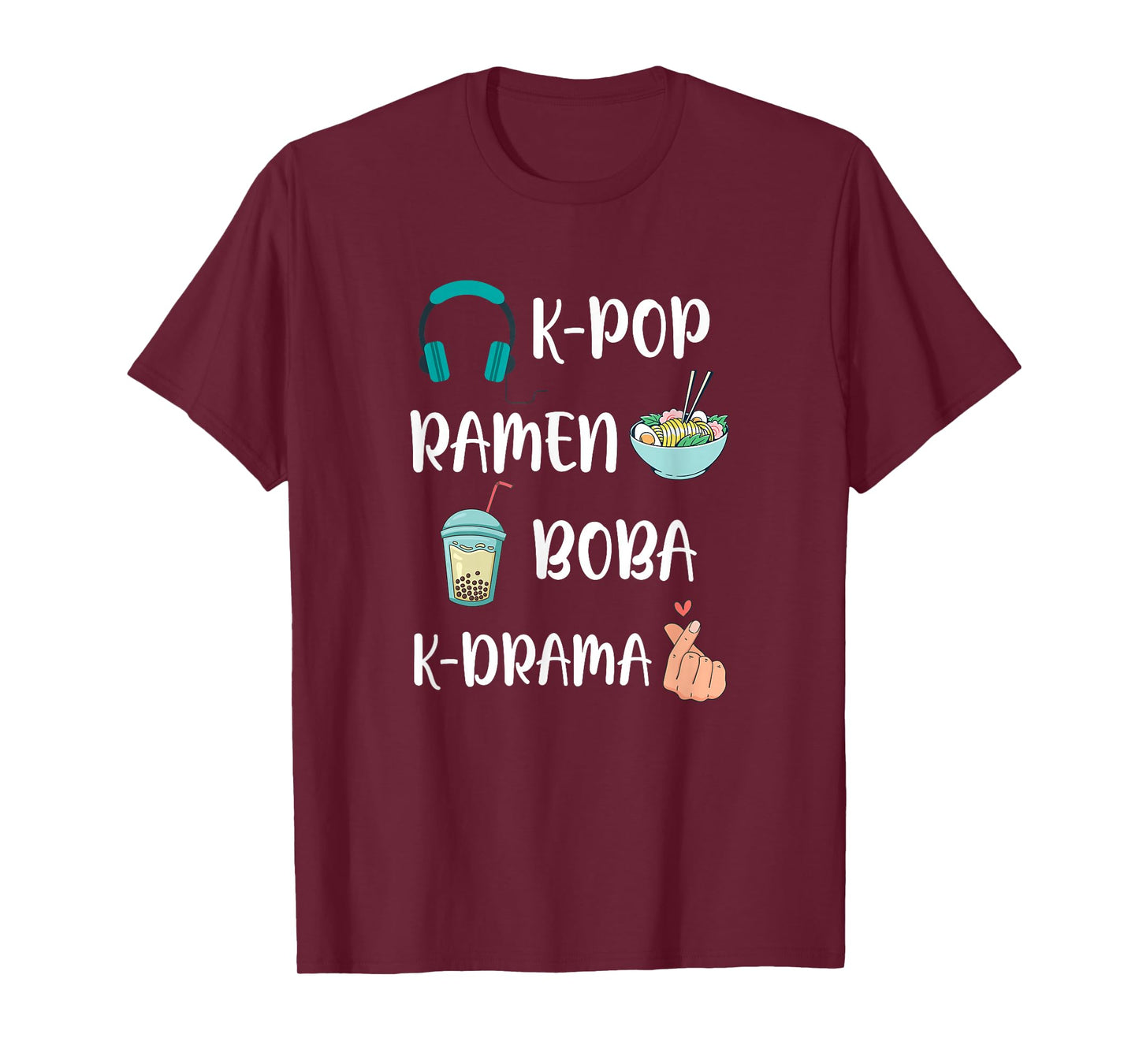 Kawaii K-Pop Ramen Boba Bubble Tea K-Drama Lover T-Shirt