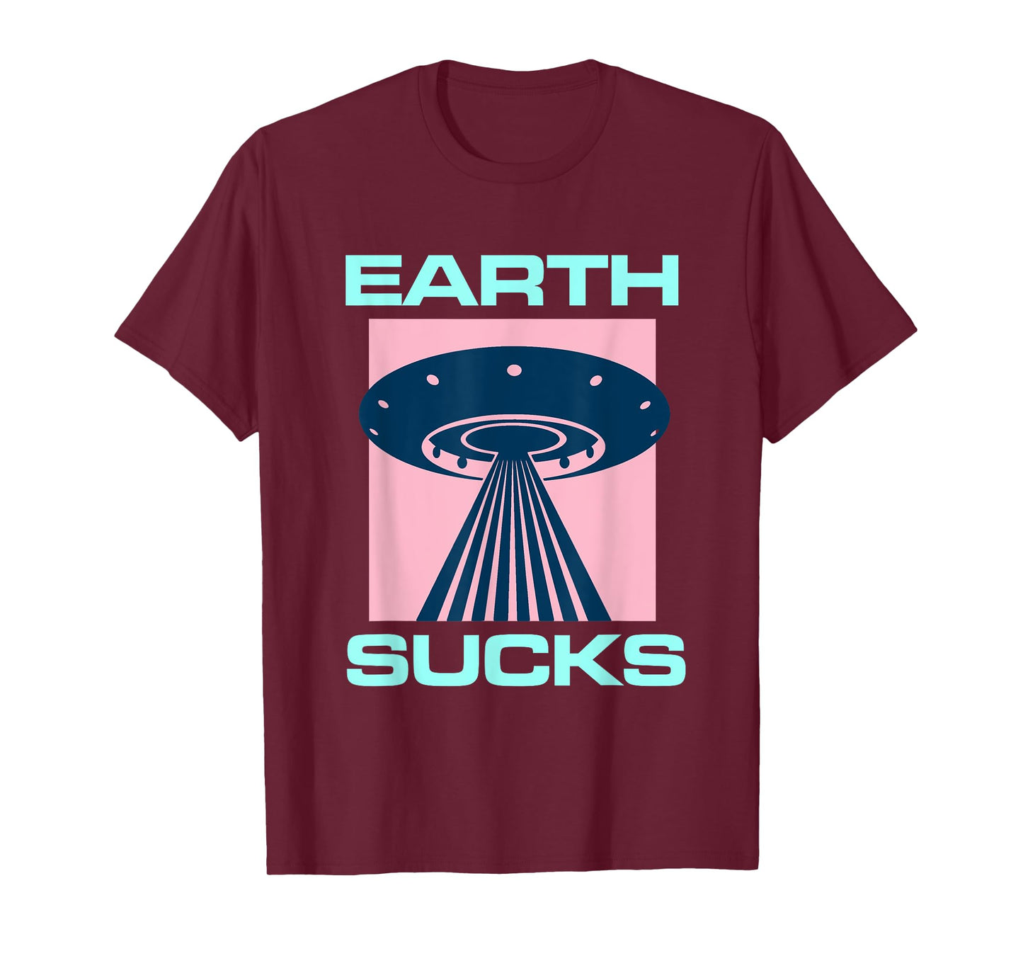 Earth Sucks Alien UFO Geek Planet Nerd Space Star Geeky T-Shirt
