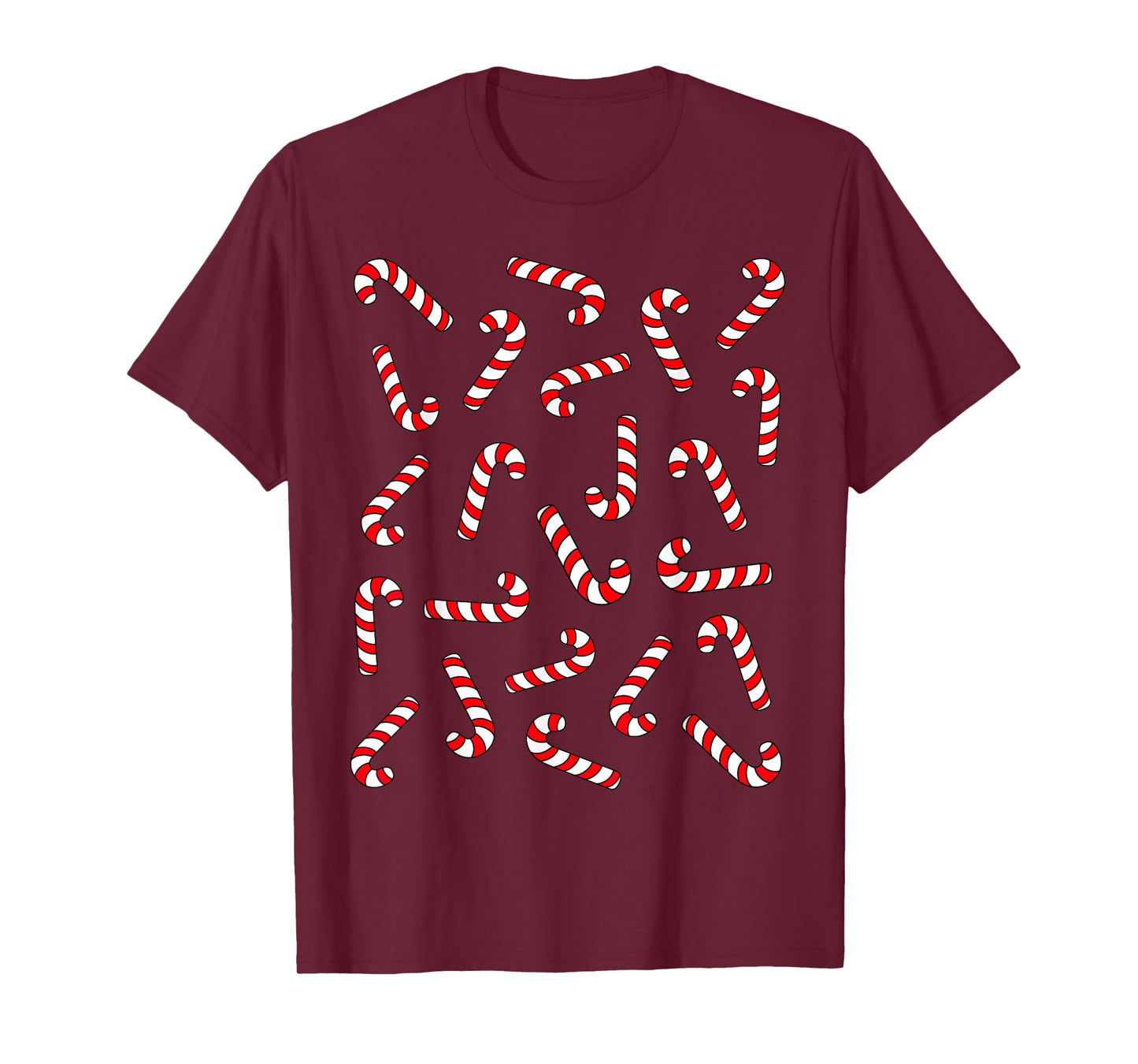 Christmas Candy Cane Shirt Kids Candy Canes Pajamas Family T-Shirt