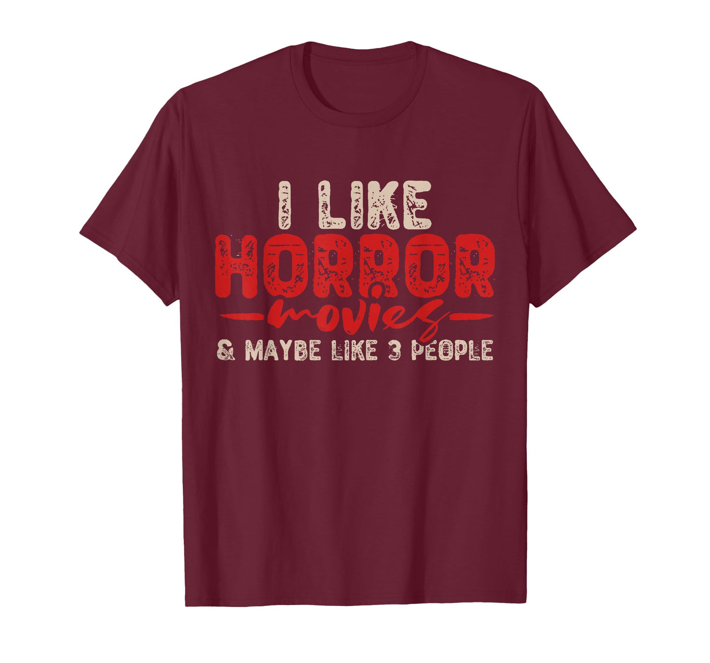 Horror Movie Gifts Unisex Adult Black Crew Neck Short Sleeve T-Shirt Small