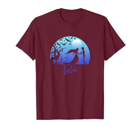 Corpse Bride Victor And Emily By The Moon Silhouettes T-Shirt