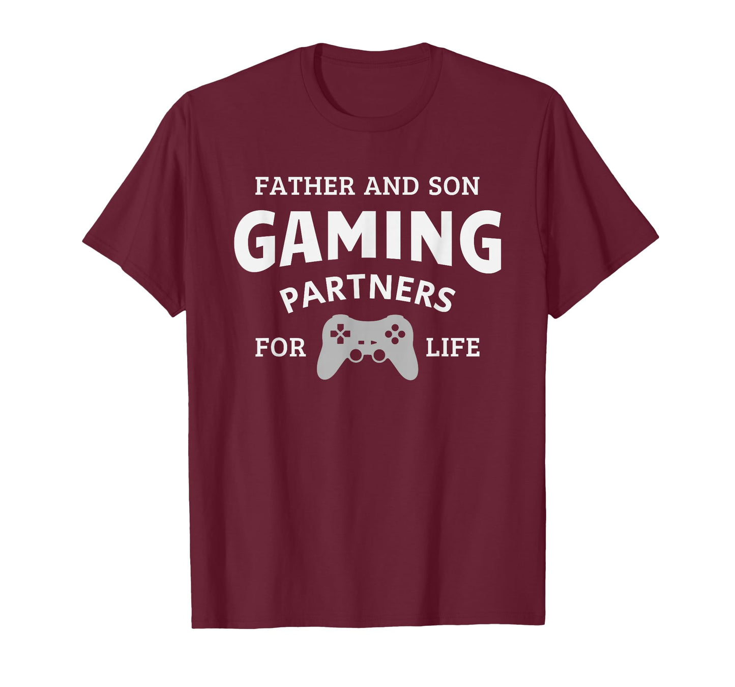 Father and Son Gaming Partners for Life Family Matching Gift T-Shirt
