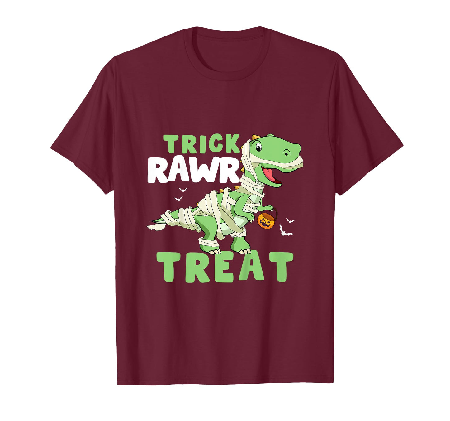 Kids Trick Rawr Treat Halloween Dino Dinosaurus Toddler Boy T-Shirt