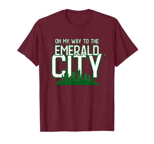 On My Way to The Emerald-City - Graphic Wiz Casual Tees T-Shirt