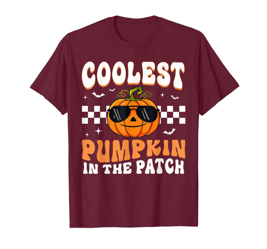 Coolest Pumpkin In The Patch Halloween Boys Girls Halloween T-Shirt