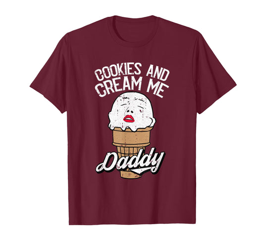 Cookies And Cream Me Daddy Lazy Halloween Costume Humor T-Shirt