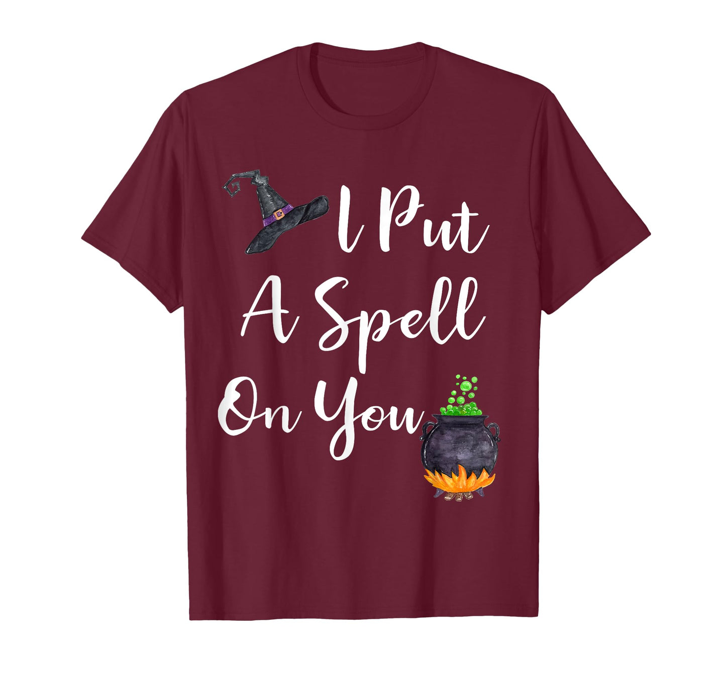 I Put a Spell on You T-Shirt for Women Halloween Witches Tee
